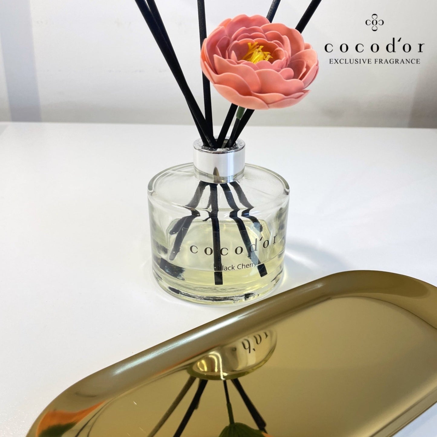 Pink Camellia Flower Stick - cocod'or