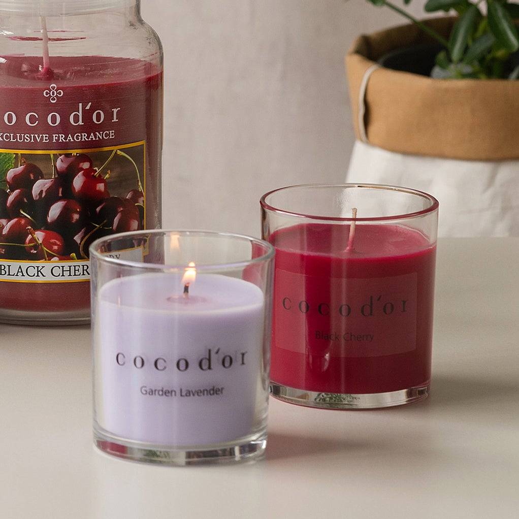 Black Cherry 130g Premium Jar Candle - cocod'or