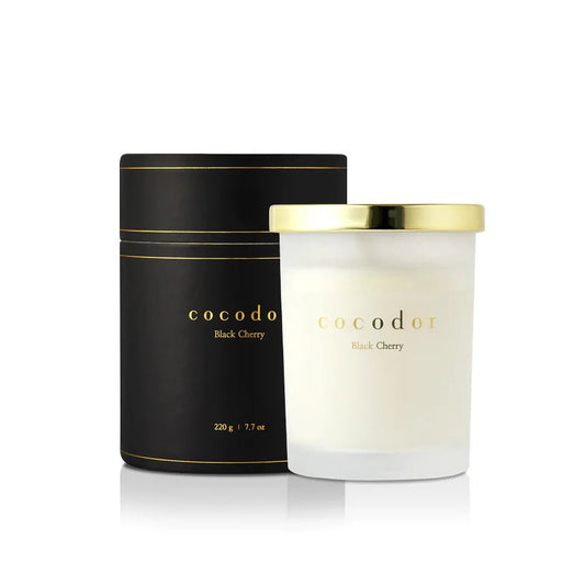 Black Cherry Premium Soy Candle Large - cocod'or