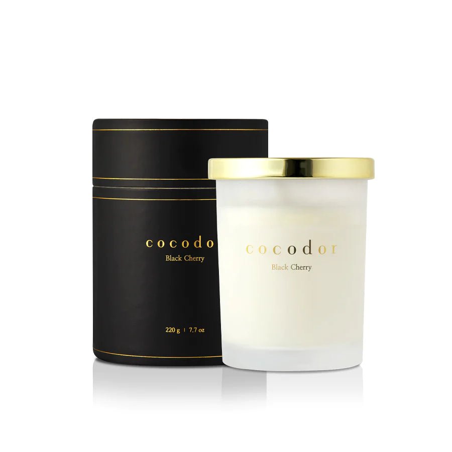 Black Cherry Premium Soy Candle Small - cocod'or