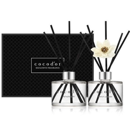 Diffuser Gift Set 2pcs 200ml [Refreshing Air + French Lavender] - cocod'or