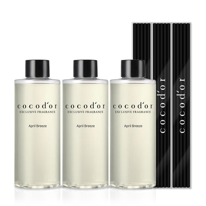 Refill Bundle 3x(200ml)+ 15 Sticks - cocod'or