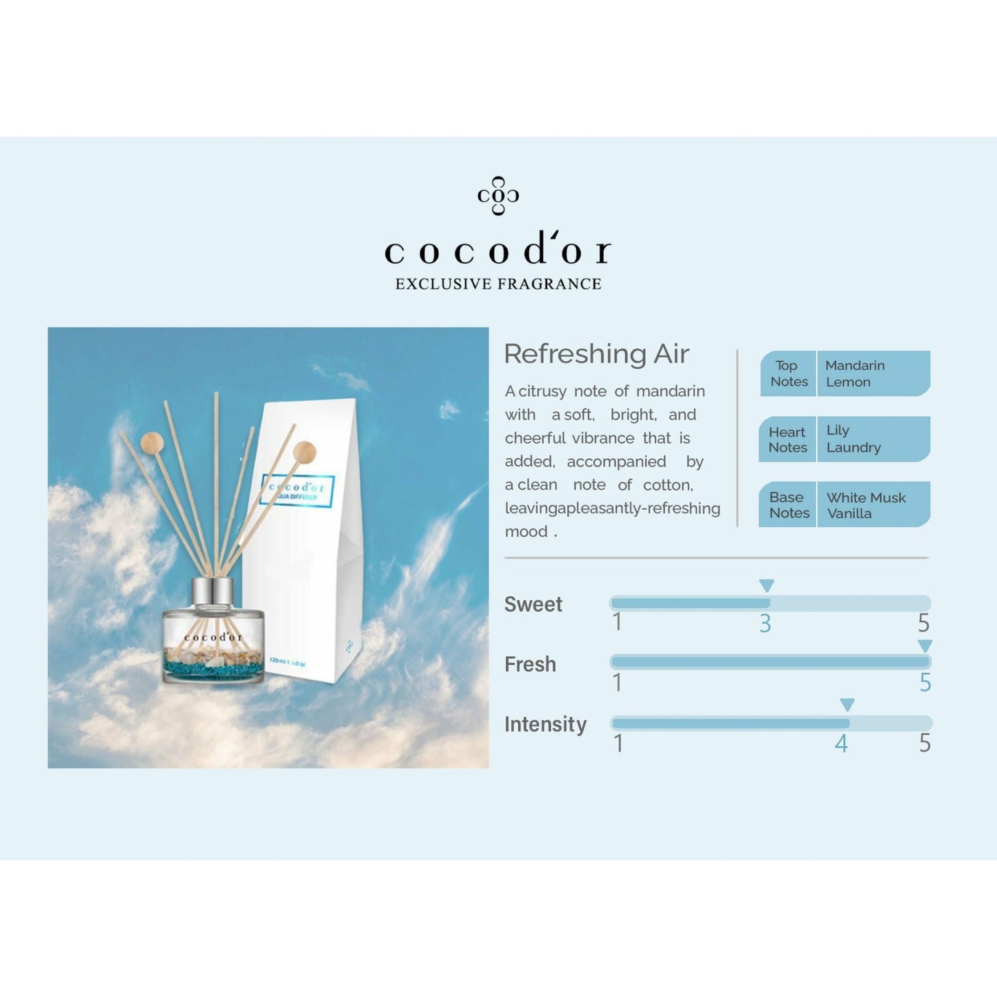 Refreshing Air 120ml Aqua - cocod'or